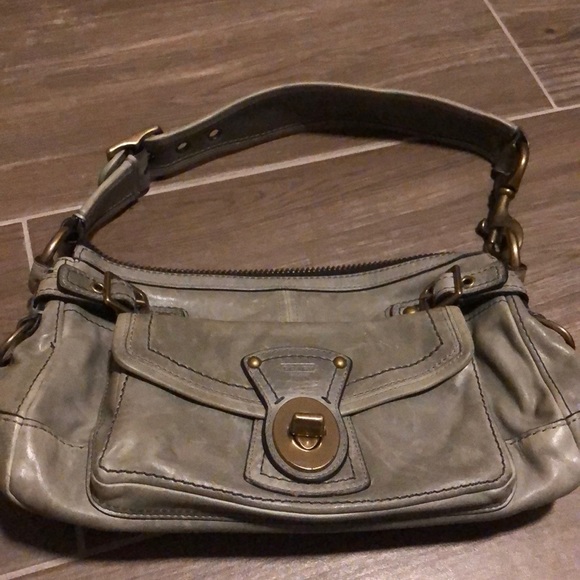 Coach Bags Light Green Leather Coach Purse Poshmark